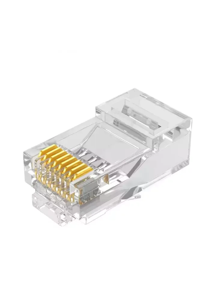 Pass through connector rj45